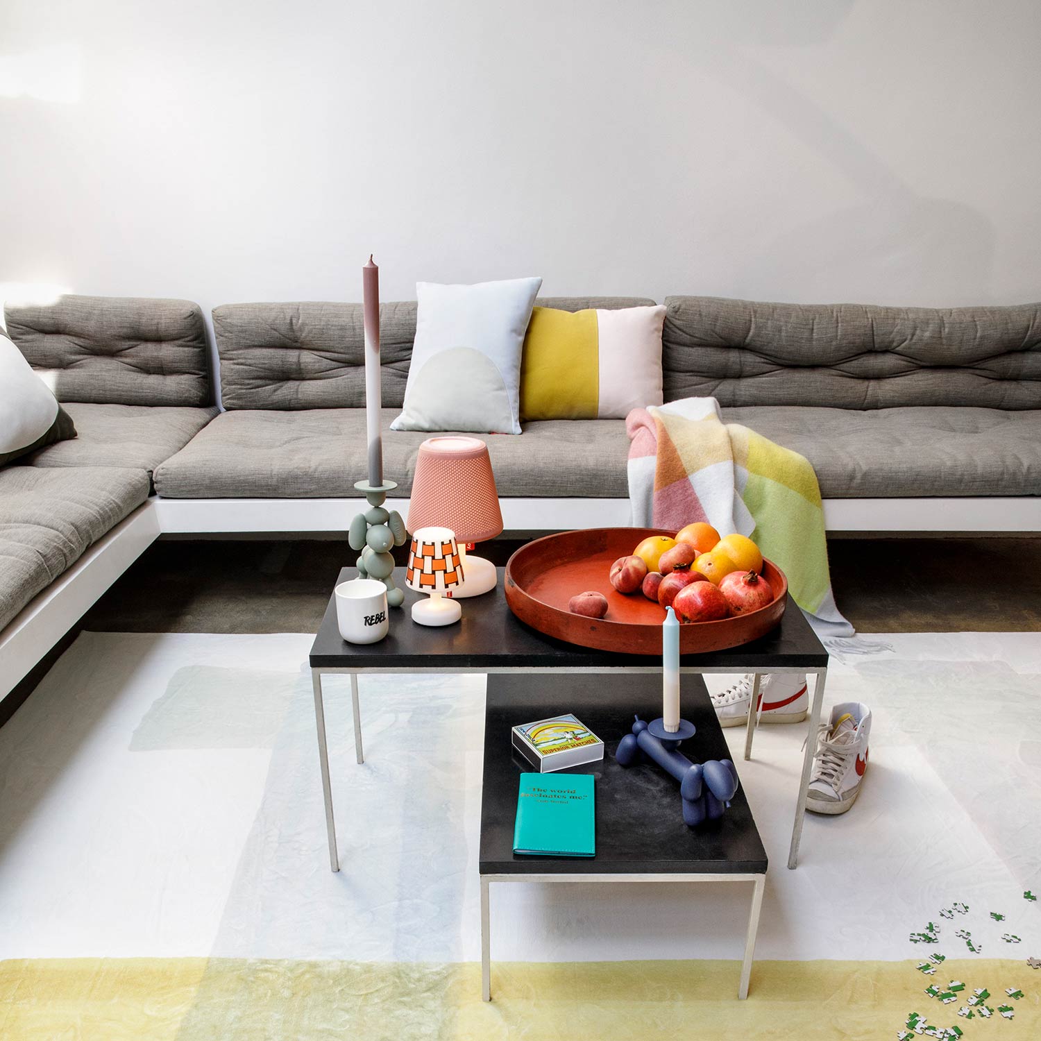 colour blend blanket spring detail fatboy sofa 75223