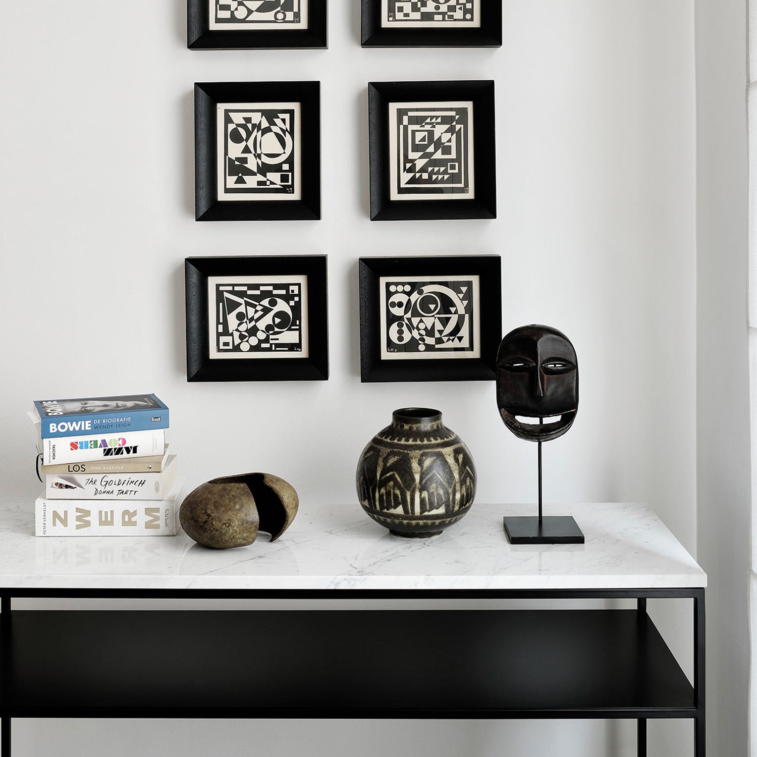 ethnicraft stone konsole heller marmor flur deko ambiente 88033