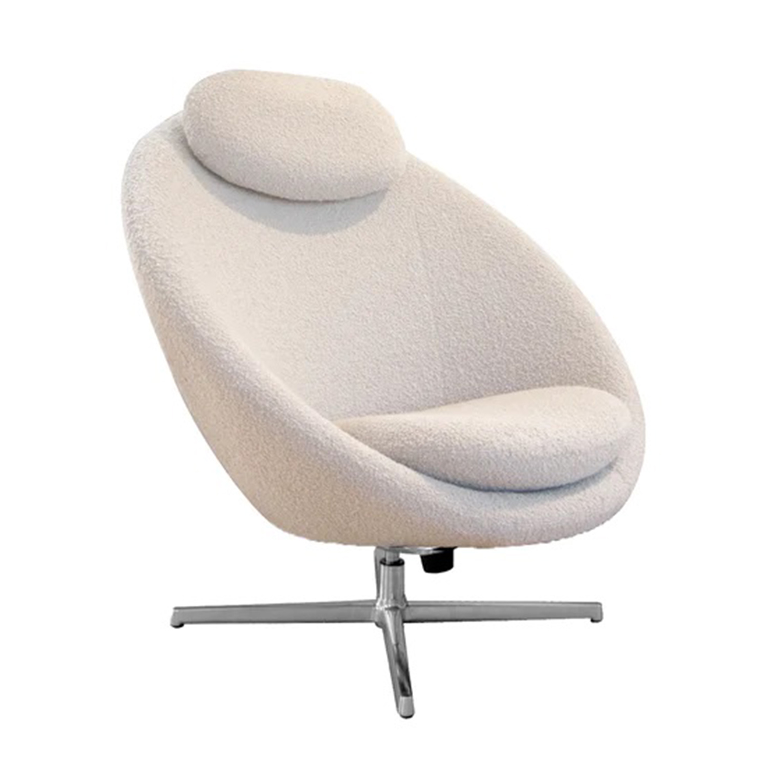 cane line pace loungesessel white scent polished aluminium 97535