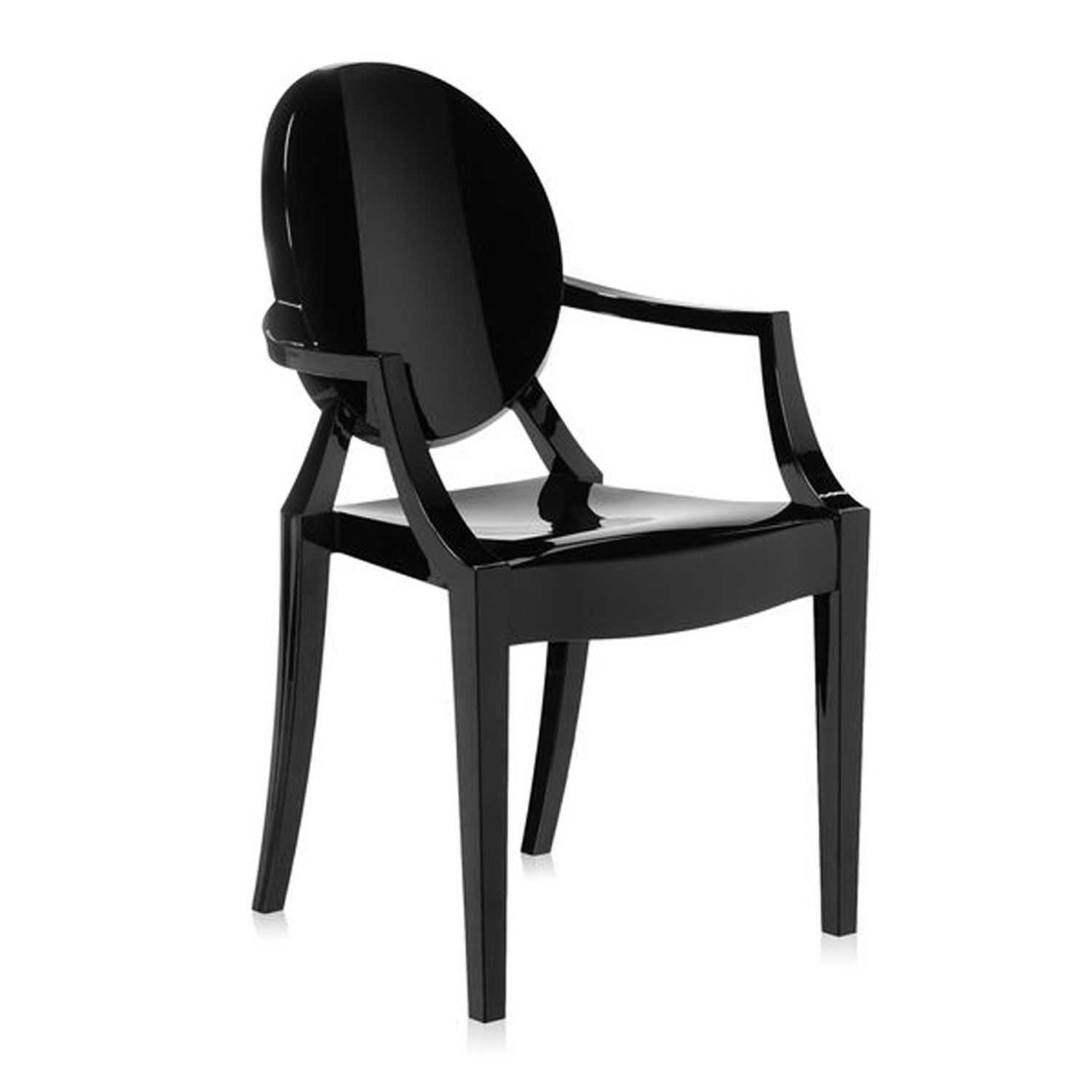 2 Louis Ghost Stuhl Seite schwarz