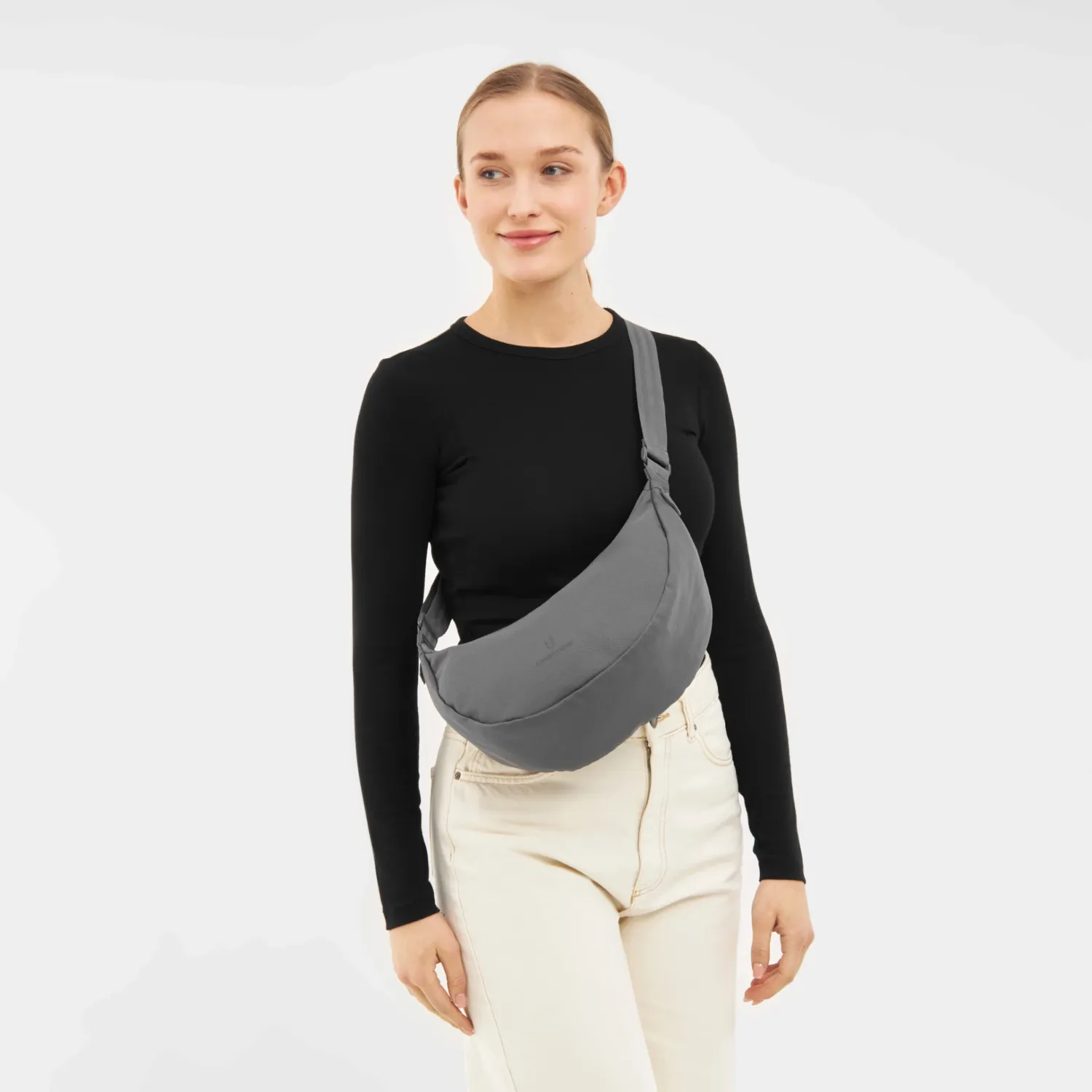 Johnny Urban - Ally Medium Half Moon Bag dark grey