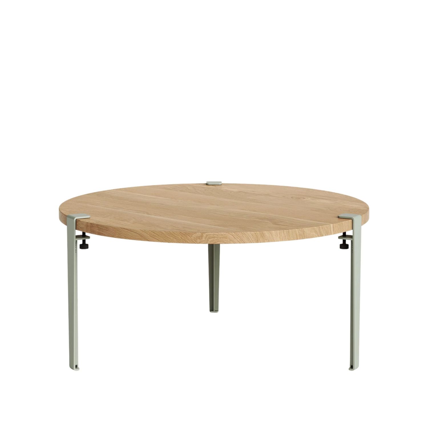Tiptoe - Couchtisch rund Ø 90 cm Eiche eukalyptusgrau