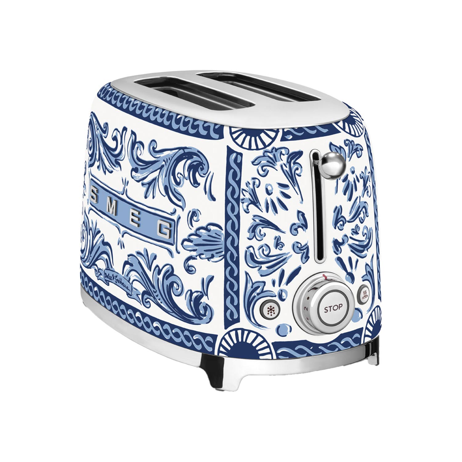 smeg tsf01 toaster blu mediterraneo zwei schlitze 95412