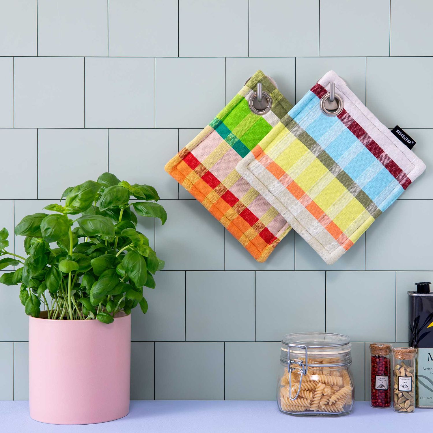 REMEMBER - Topflappen 2er Set Nr. 6