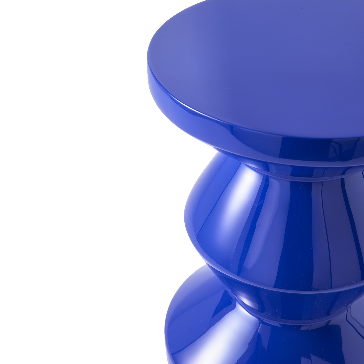 pols potten zig zag hocker dunkel blau close up 95119