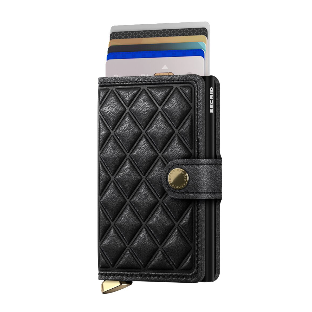 secrid miniwallet Emboss Diamond schwarz mit karten 105172