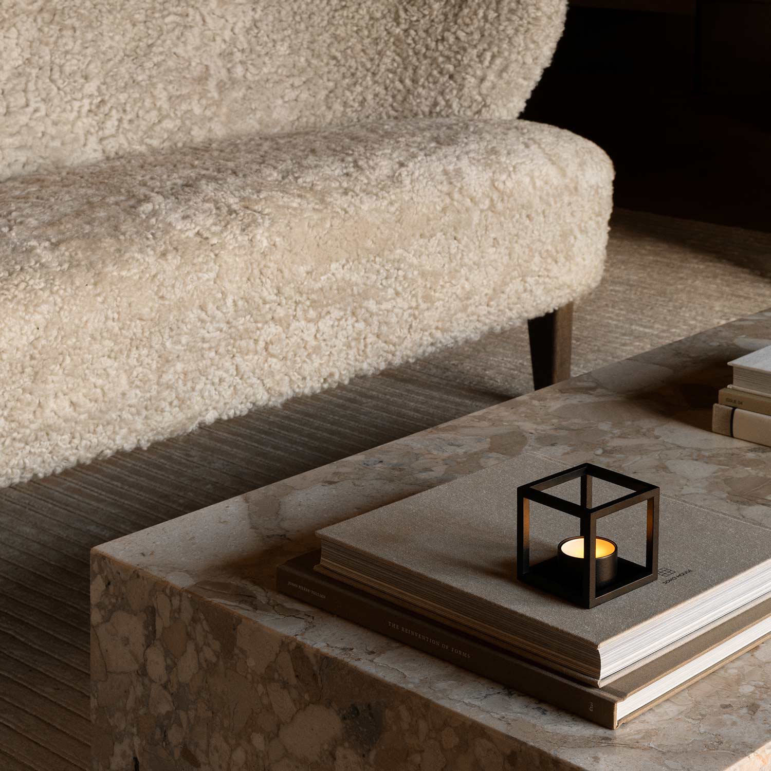 by Lassen kubus t teelichhalter schwarz wohnzimmertisch 93131