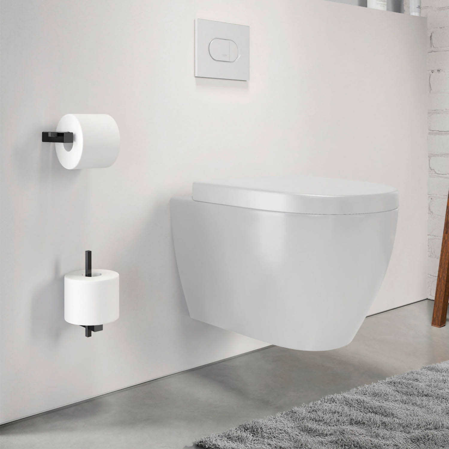 carvo toilettenpapierhalter zack modernes bad 73272