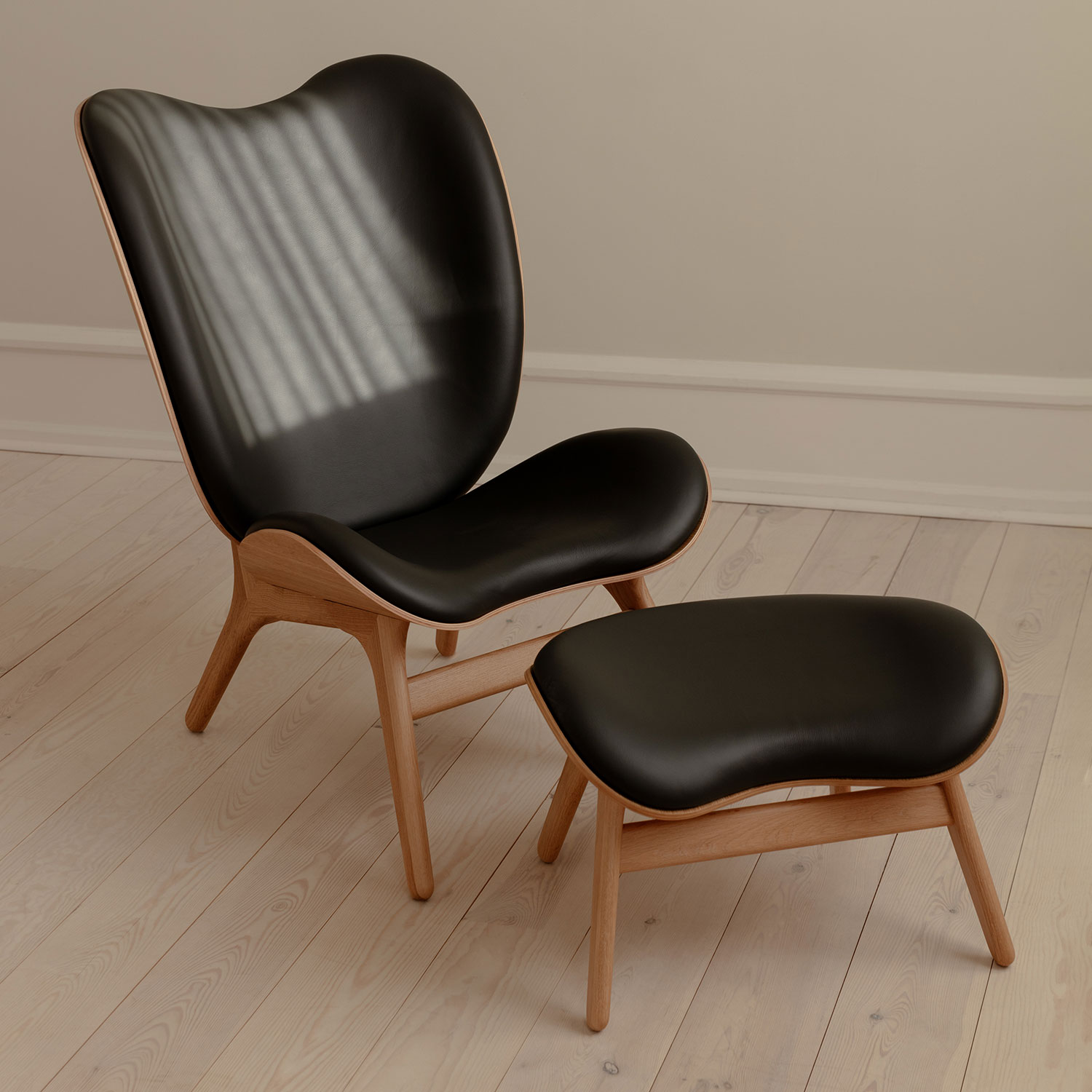 leder schwarz eiche umage a conversation piece 100783