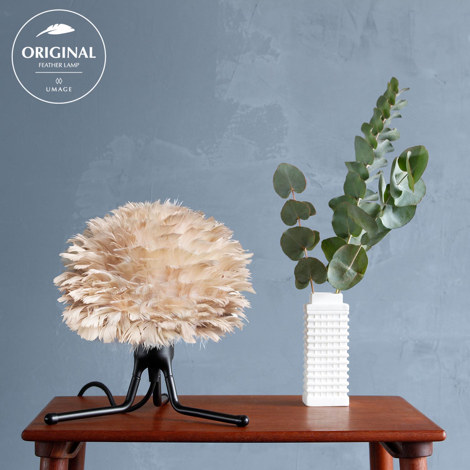 umage eos light brown tripod original feather 72616