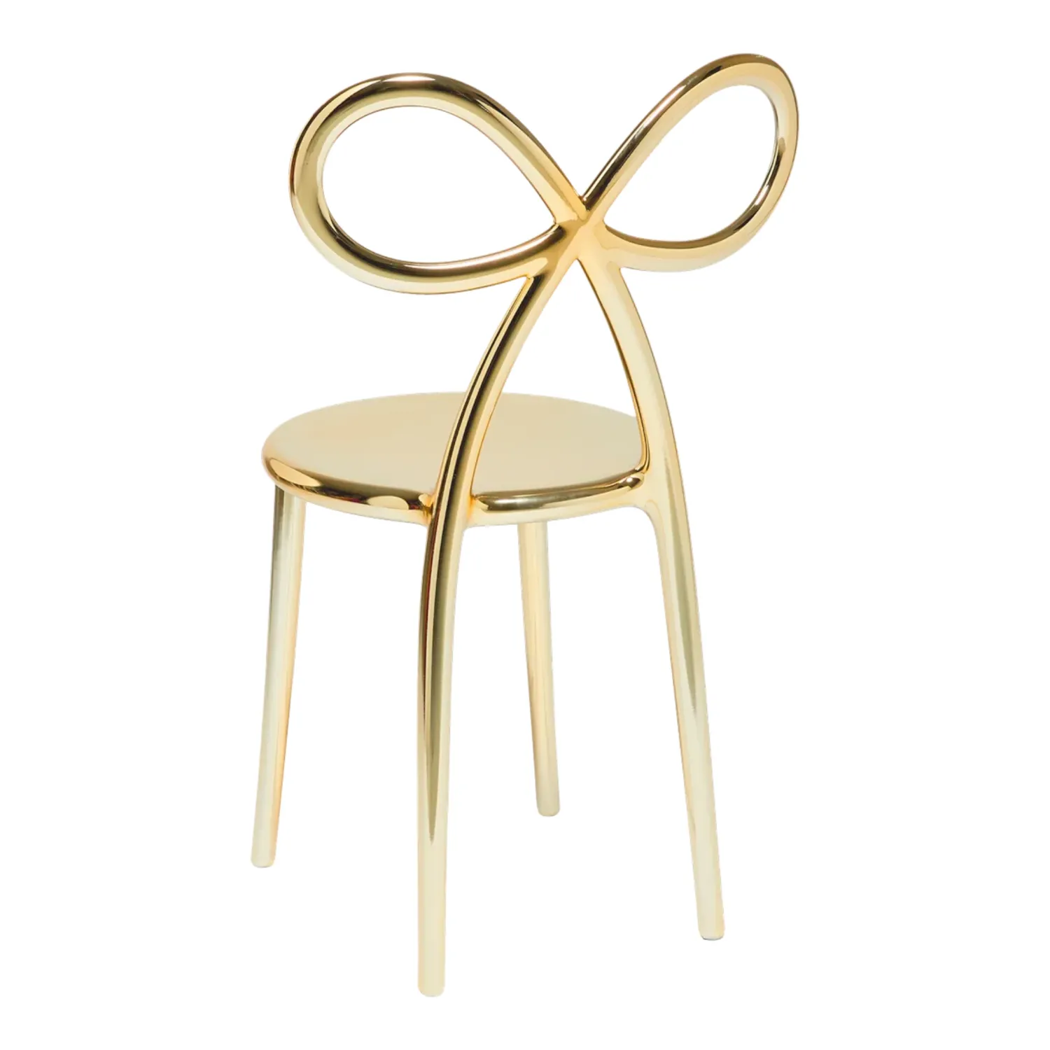 Qeeboo - Ribbon Stuhl Metal Finish gold