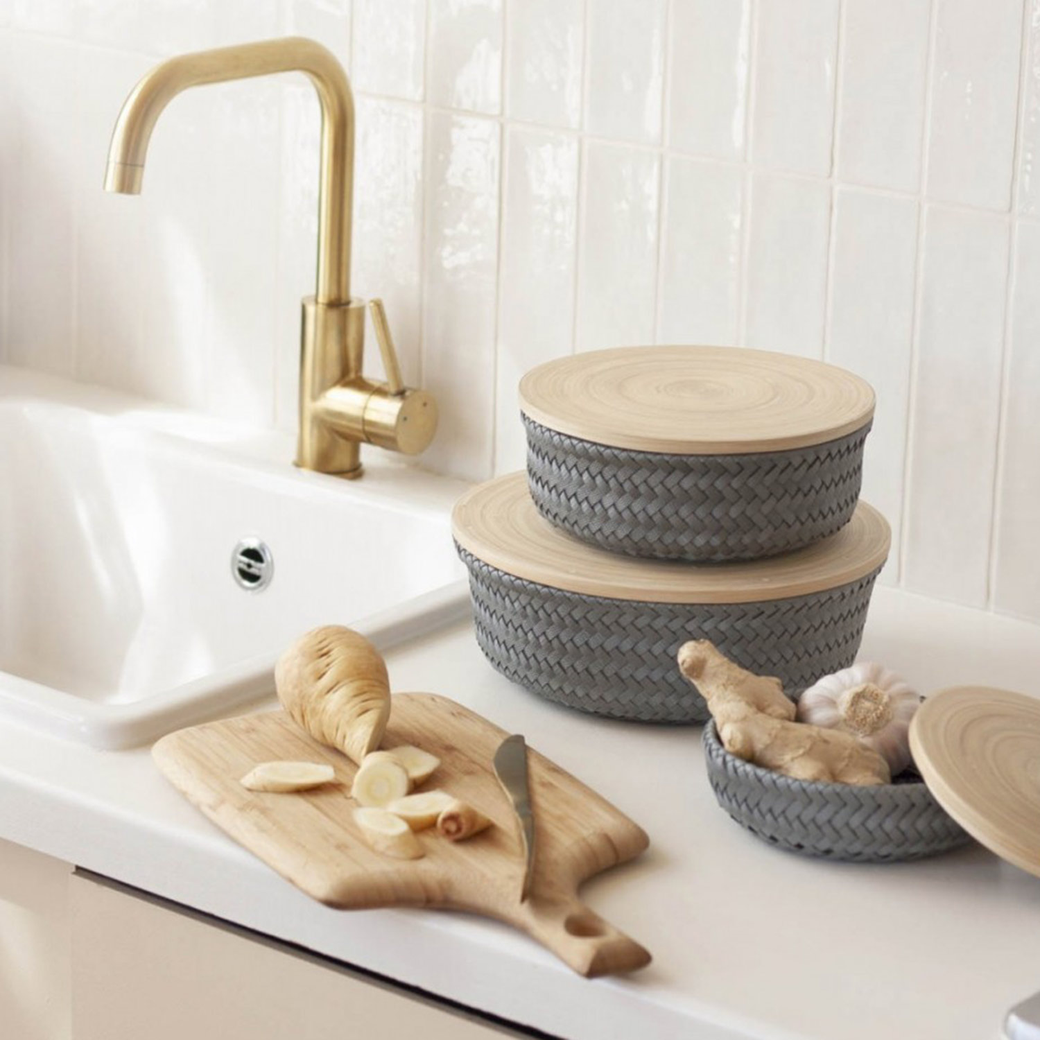 handed by wonder aufbewahrungskorb xs eucalyptus kueche 93624