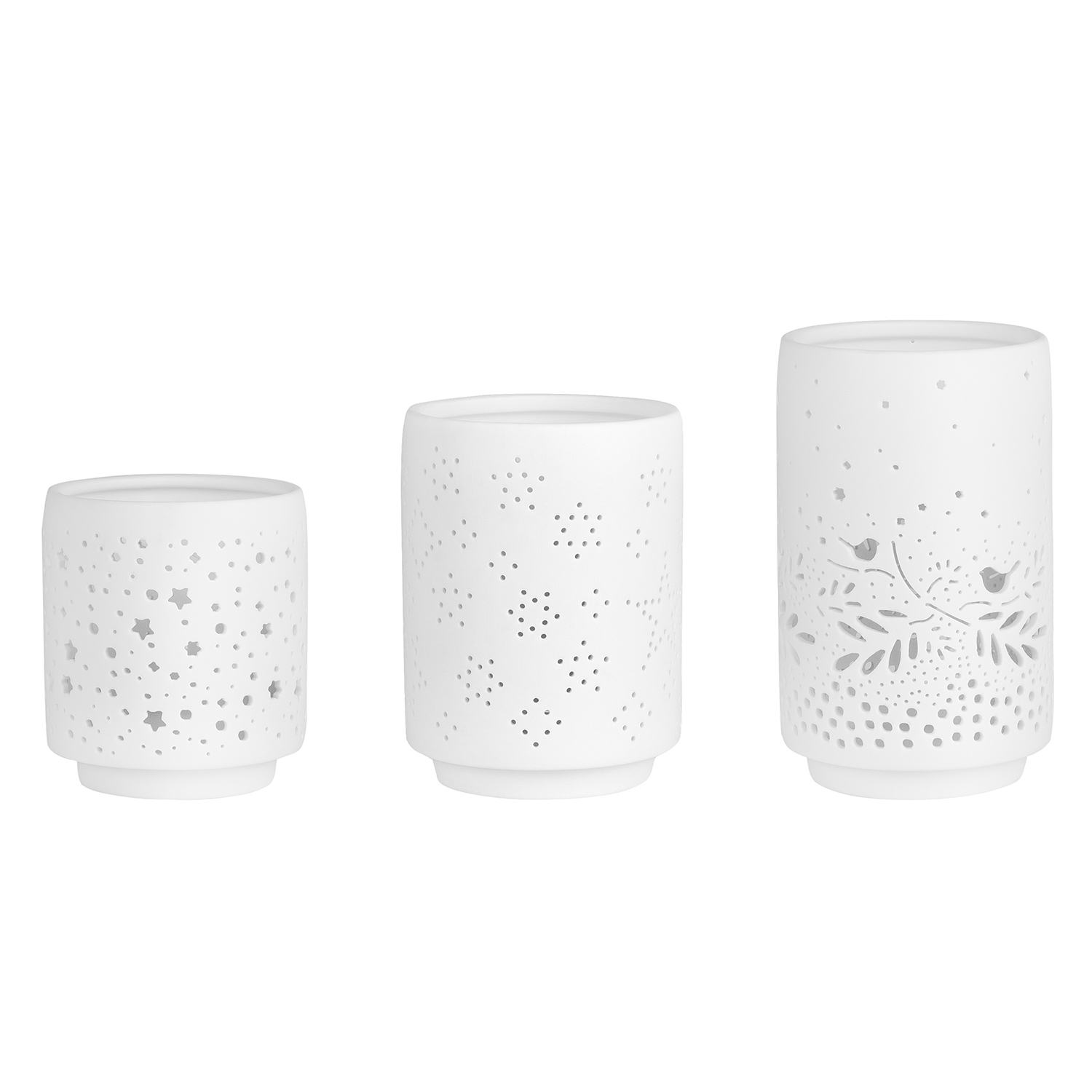 Räder Design - Windlicht Winterliche Motive 3er Set