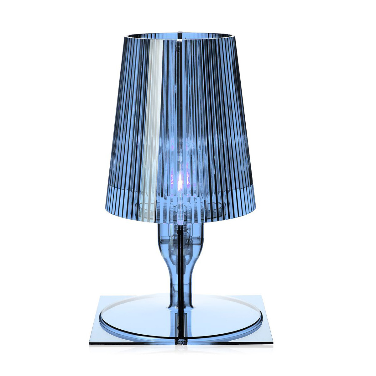 hellblau kartell tischleucht take 49406