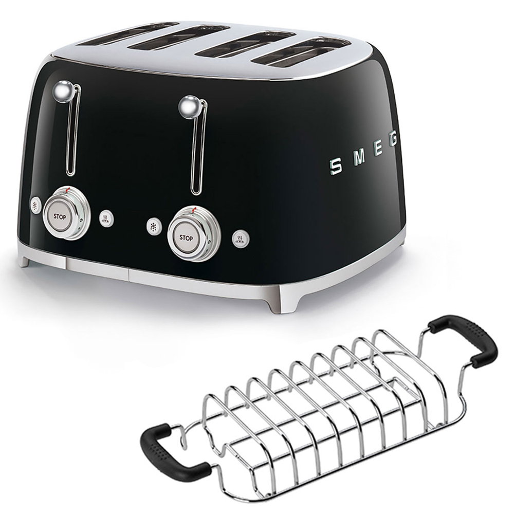 smeg 4er toaster aufsatz schwarz 56700