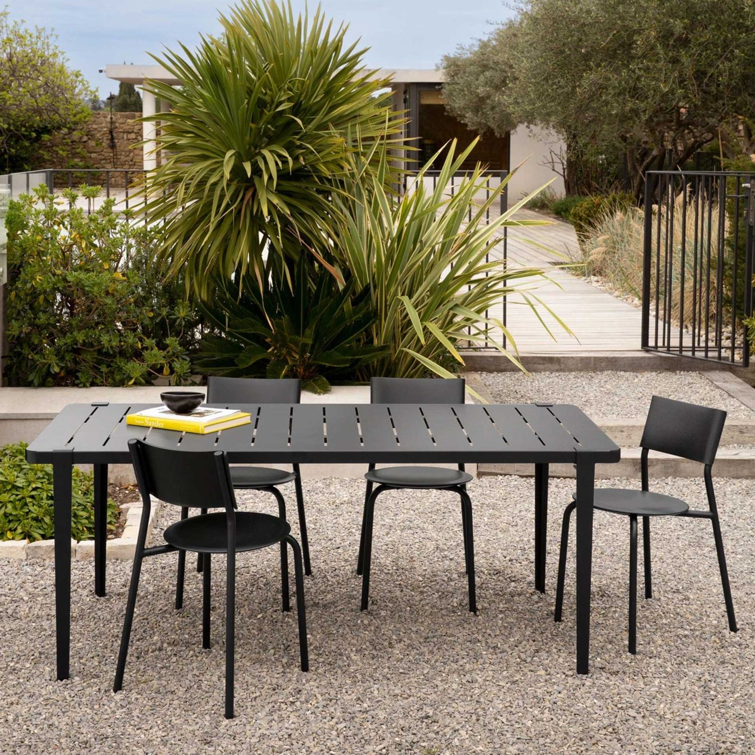 Tiptoe - Tischbein für den Außenbereich 75 cm schwarz-graphi