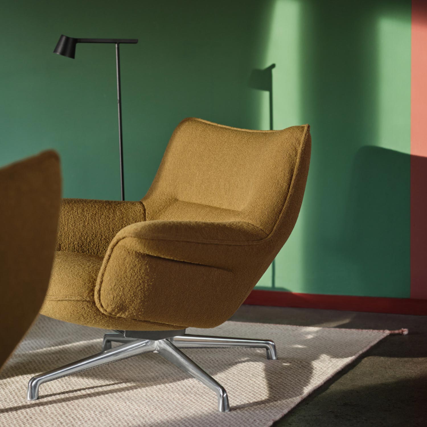 doze lounge chair low back tube muuto vor Lampe 102785