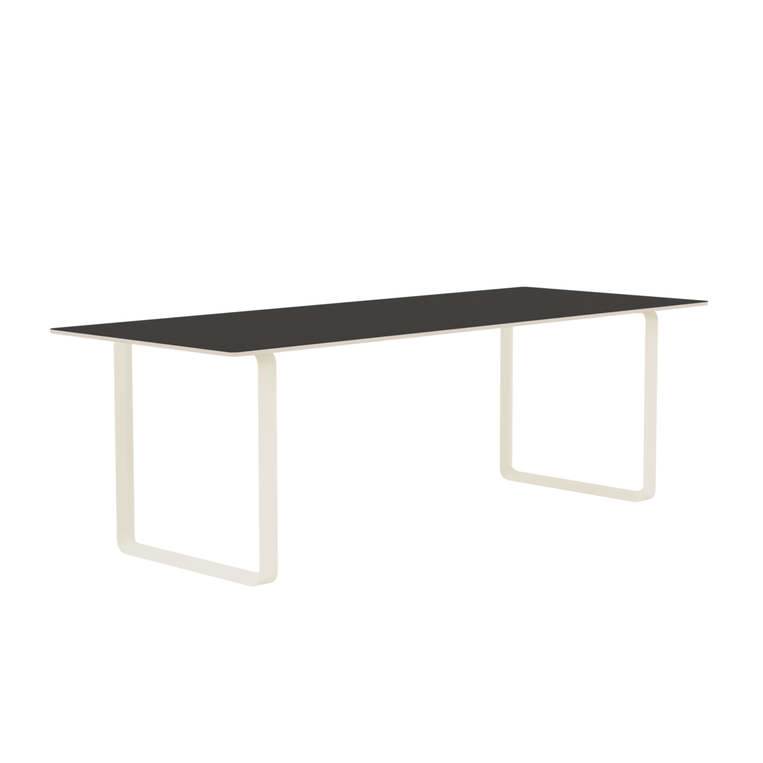 muuto 70 70 tisch black plywood sand 225 90 cm 71173