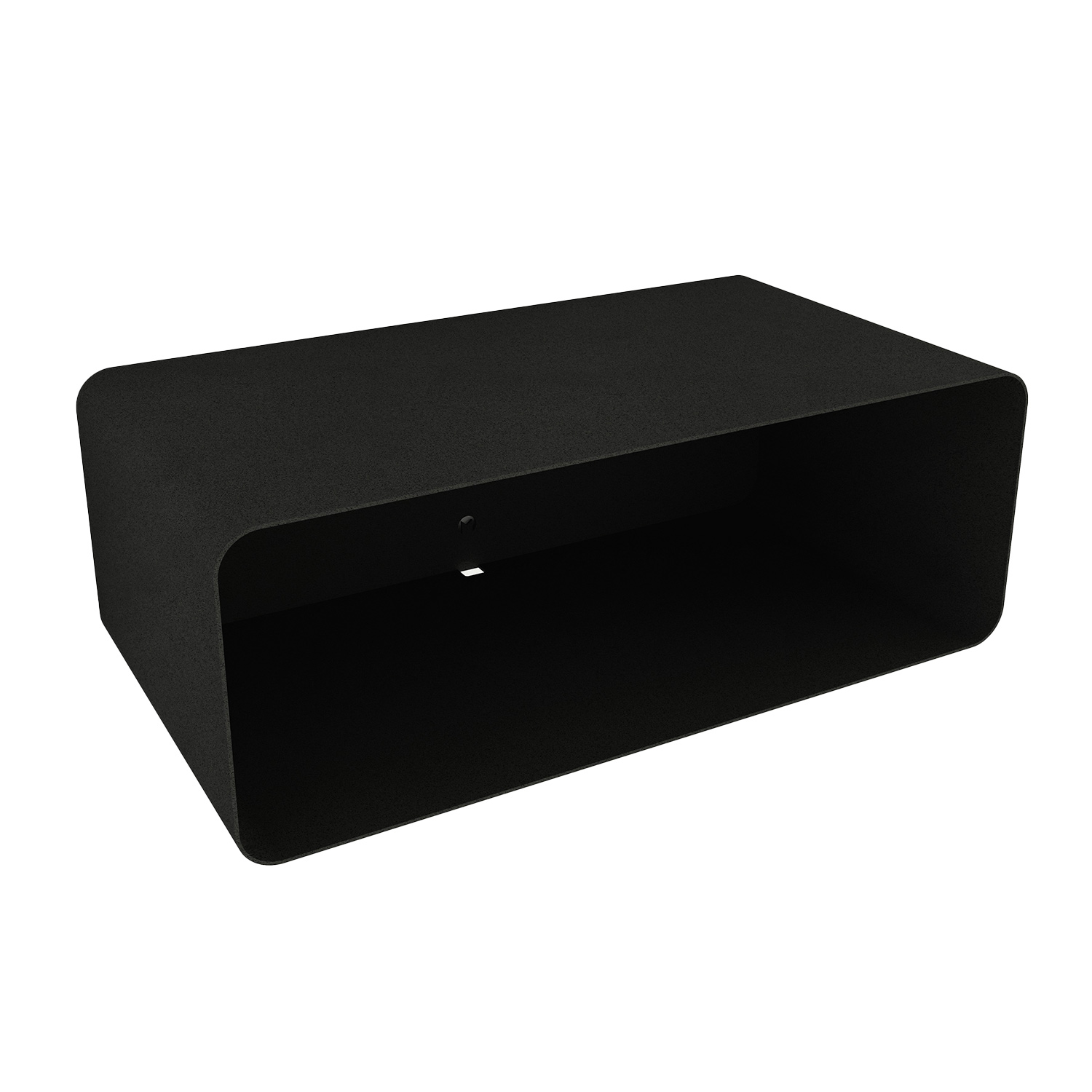 metallbude nelio nachttisch schwarz seitlich 96958