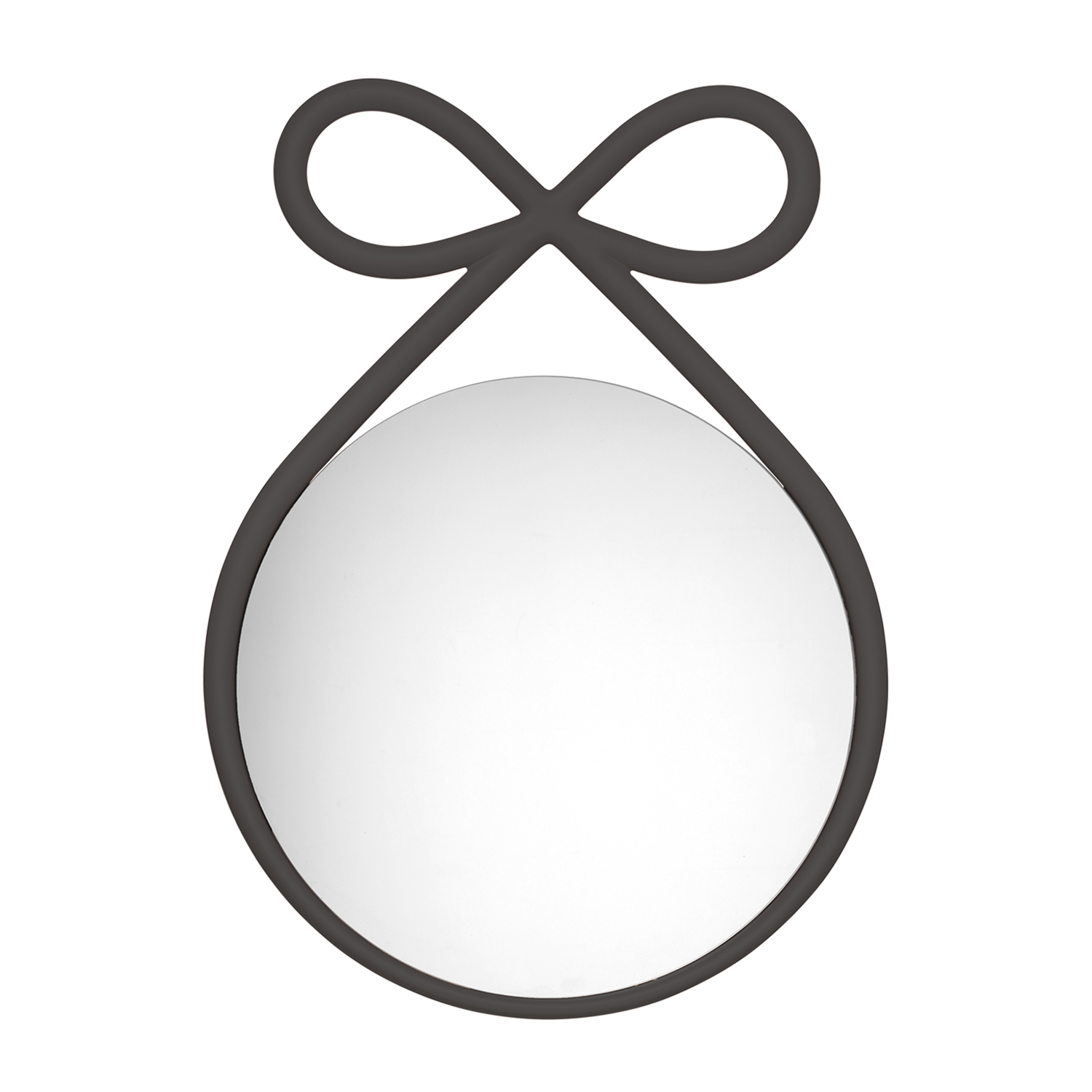qeeboo ribbon spiegel schwarz 98137