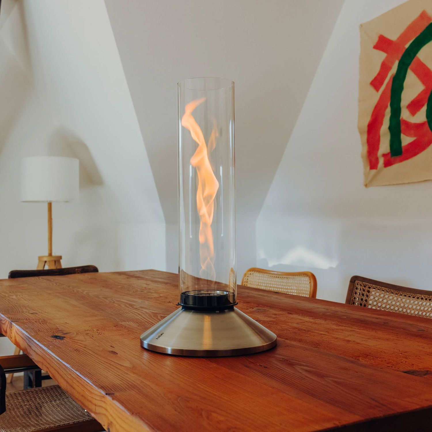 höfats - SPIN X 1200 Tischfeuer silber