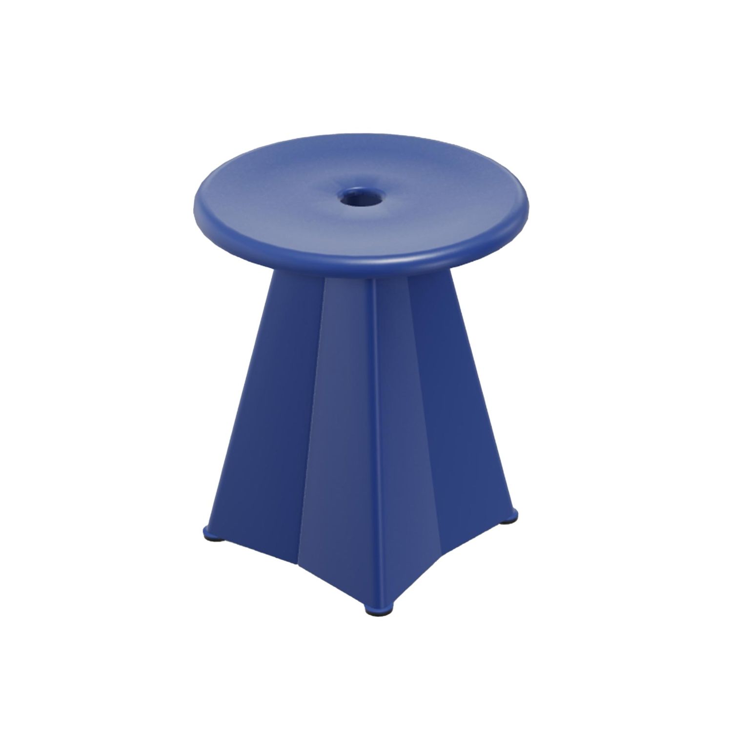Vitra - Tabouret Métallique Hocker Prouvé Bleu Marcoule