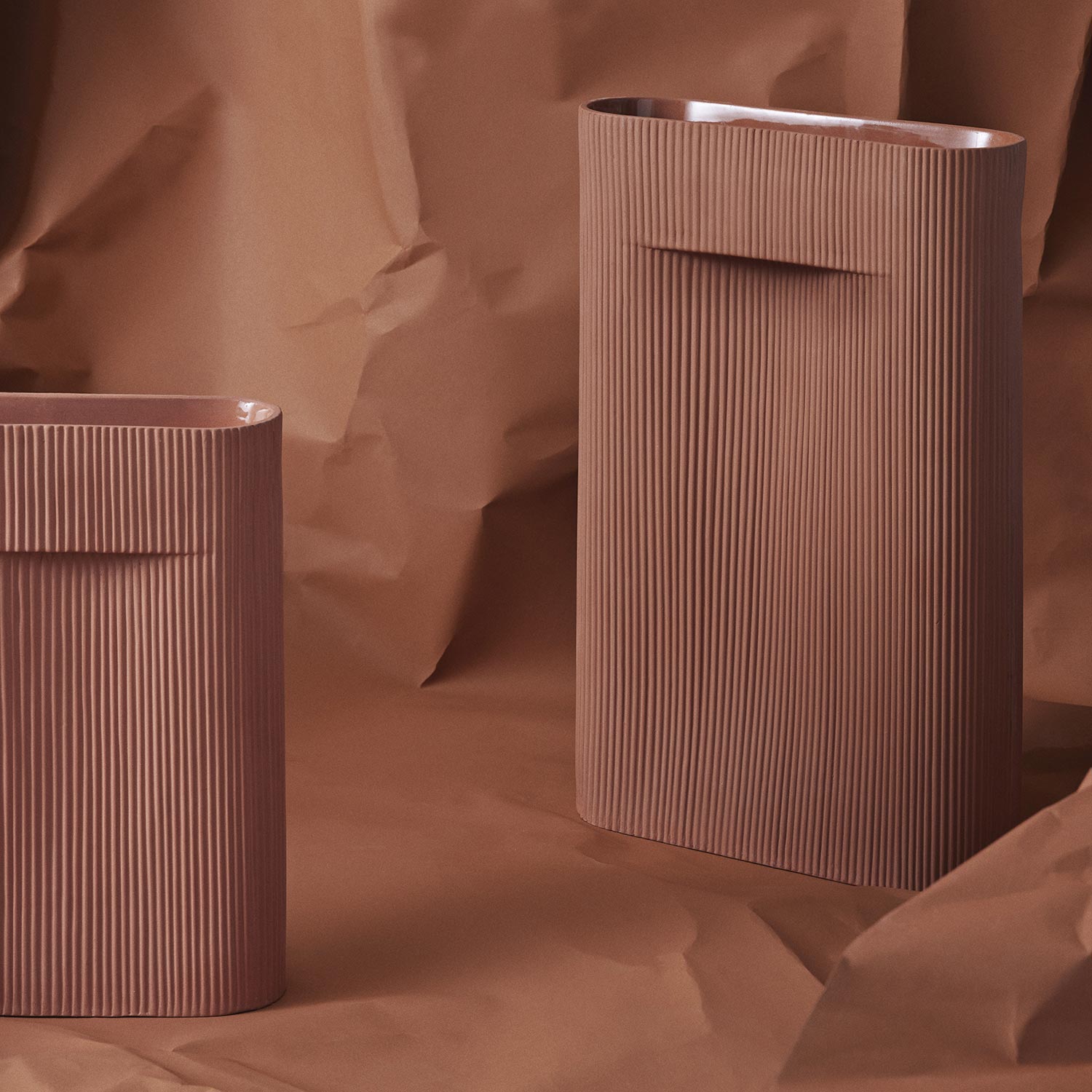 muuto ridge vase terracotta 49256