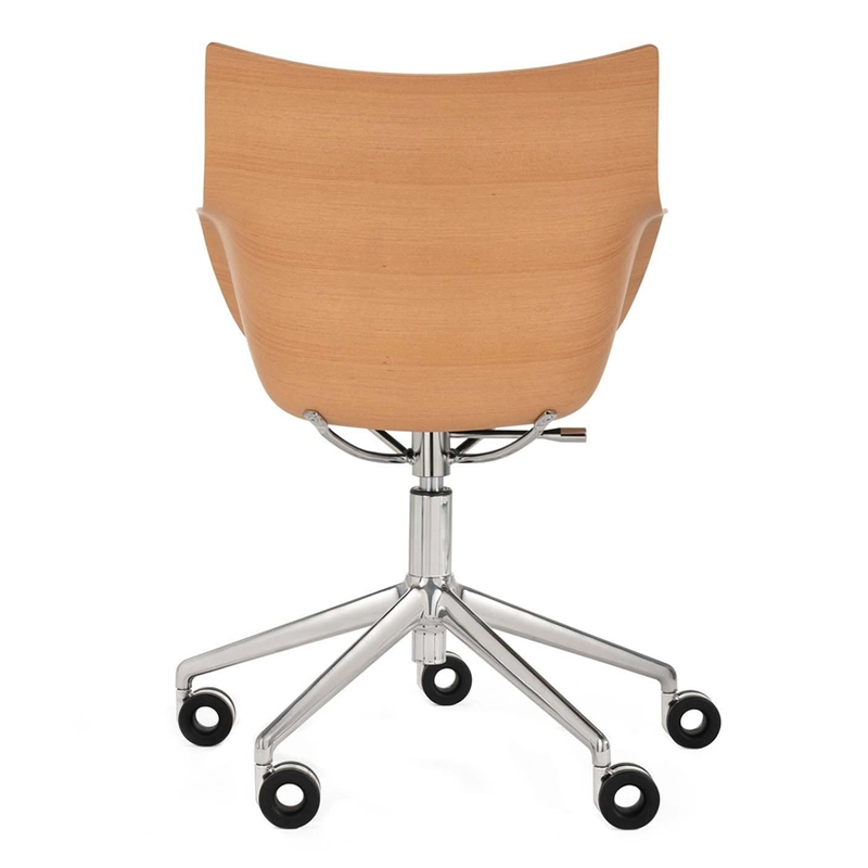 kartell q wood buerostuhl hell rueckseite 102463