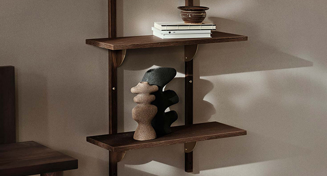 Ferm Living Regal Sector Regal Triple schmal an Wand