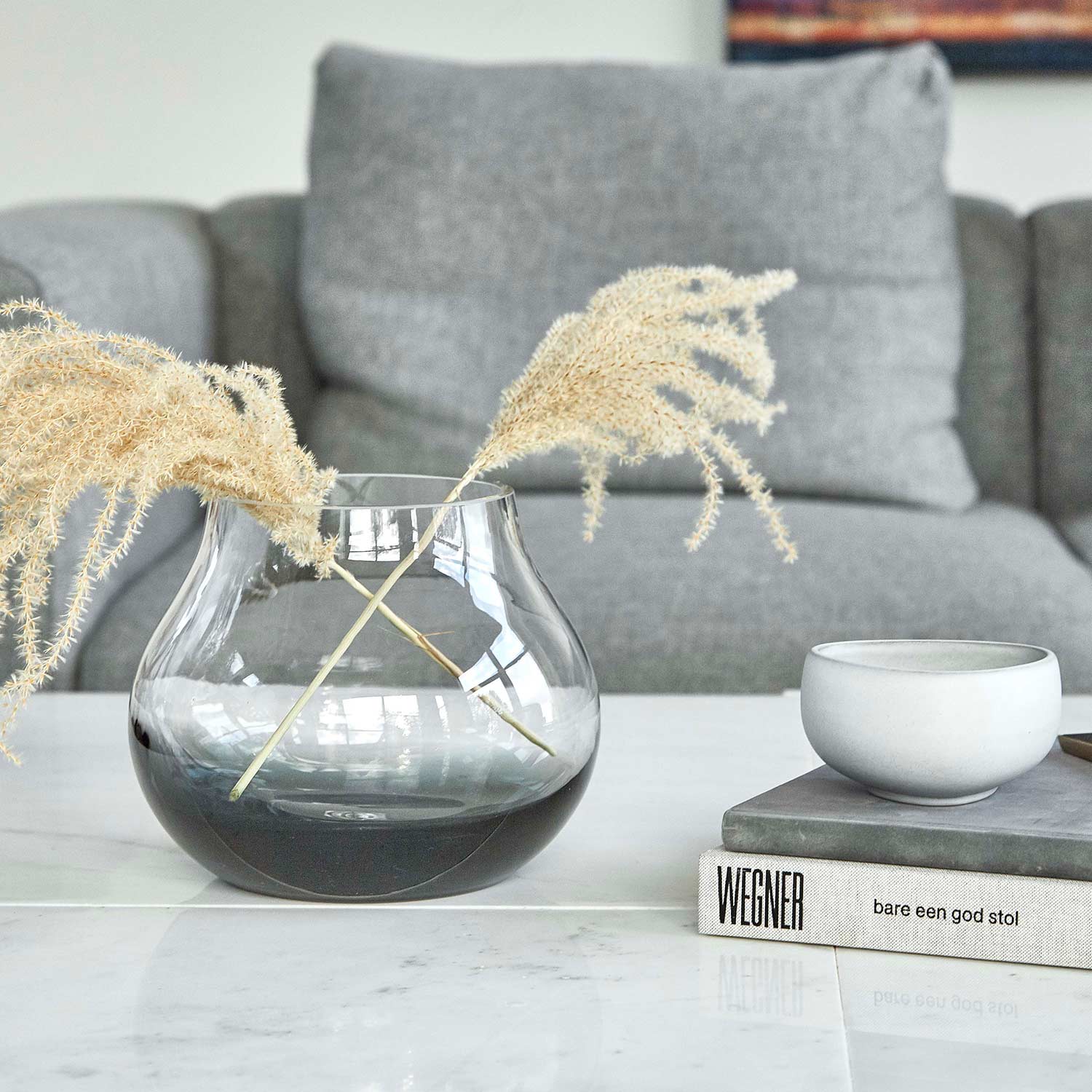 Ro Collection - Flower No. 23 Vase smoked grey