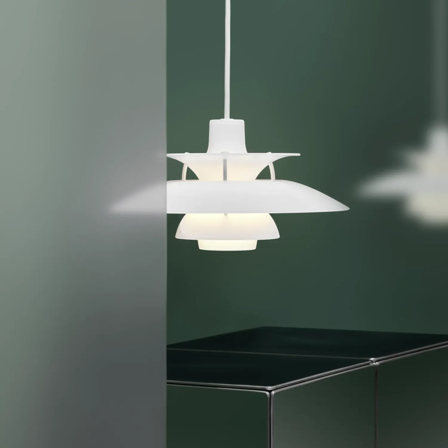 Louis Poulsen - PH 5 Ø 320 Opal Pendelleuchte weiß