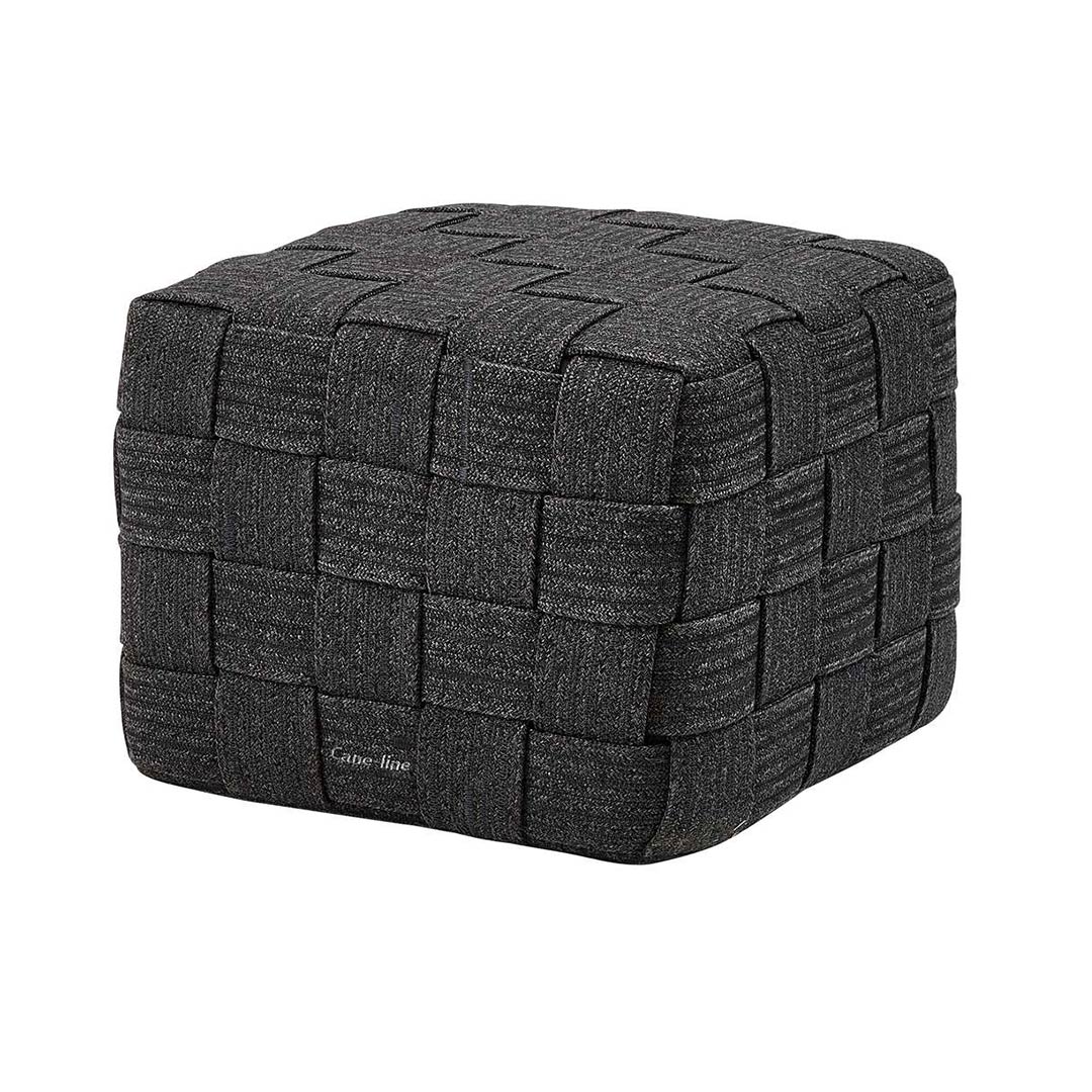 cane line cube hocker dunkelgrau 67104