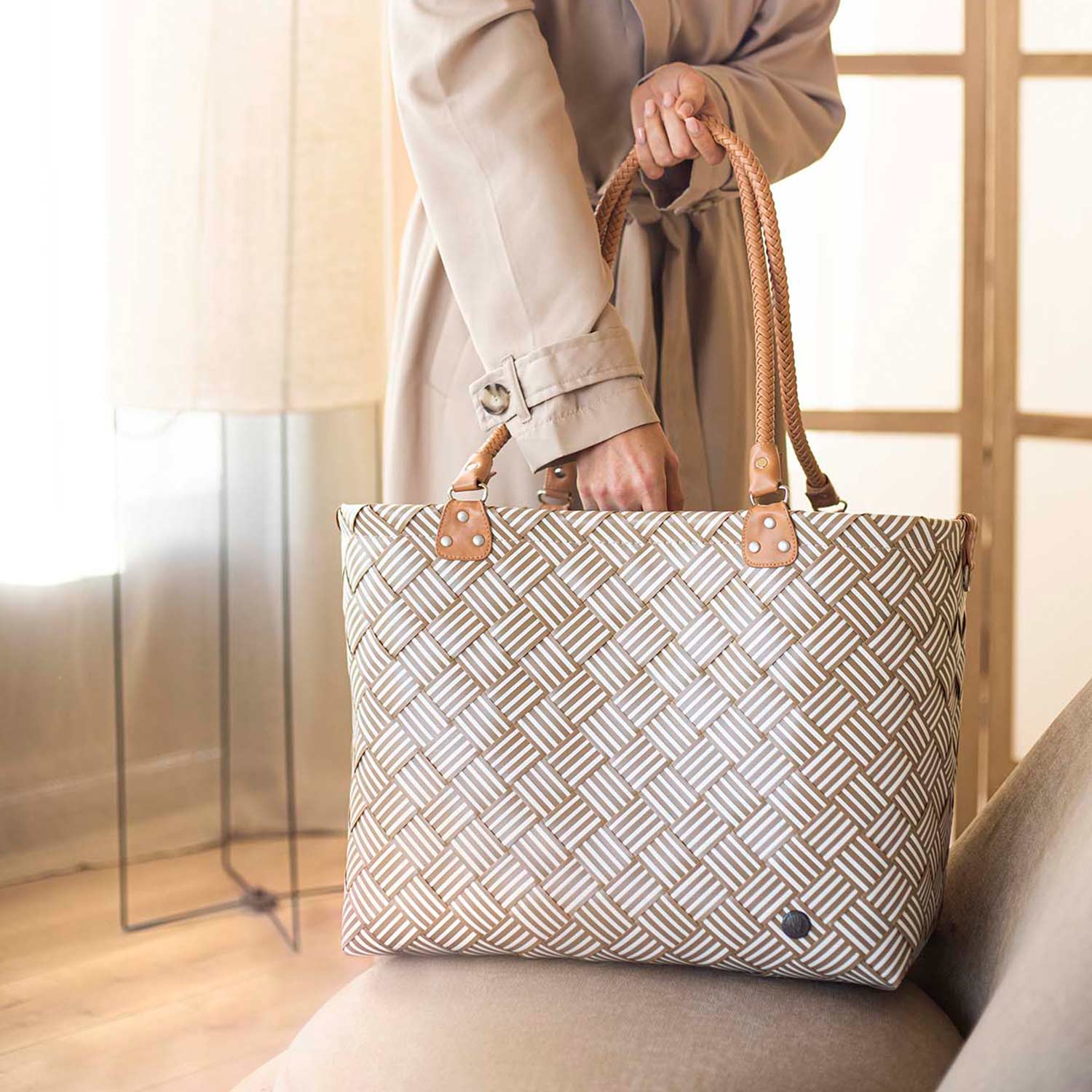 handed by saint maxime stripes khaki getragen 93567