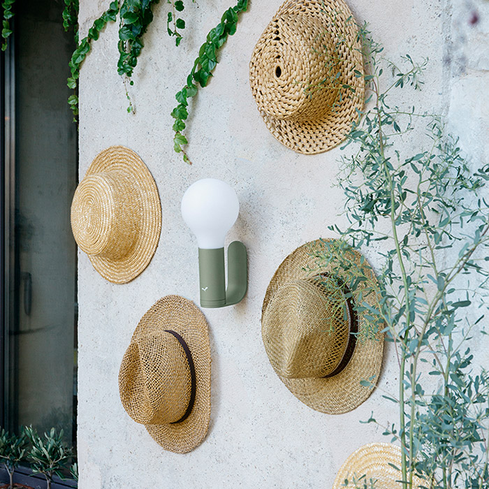 fermob aplo lampe kaktus mit wandhalterung 65080