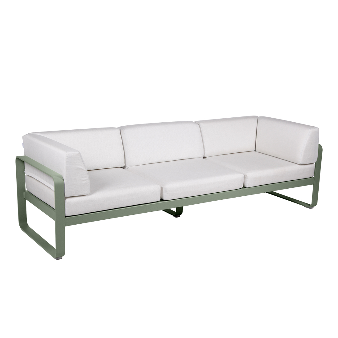 fermob bellevie club sofa 3 kaktus grauweiss 66075