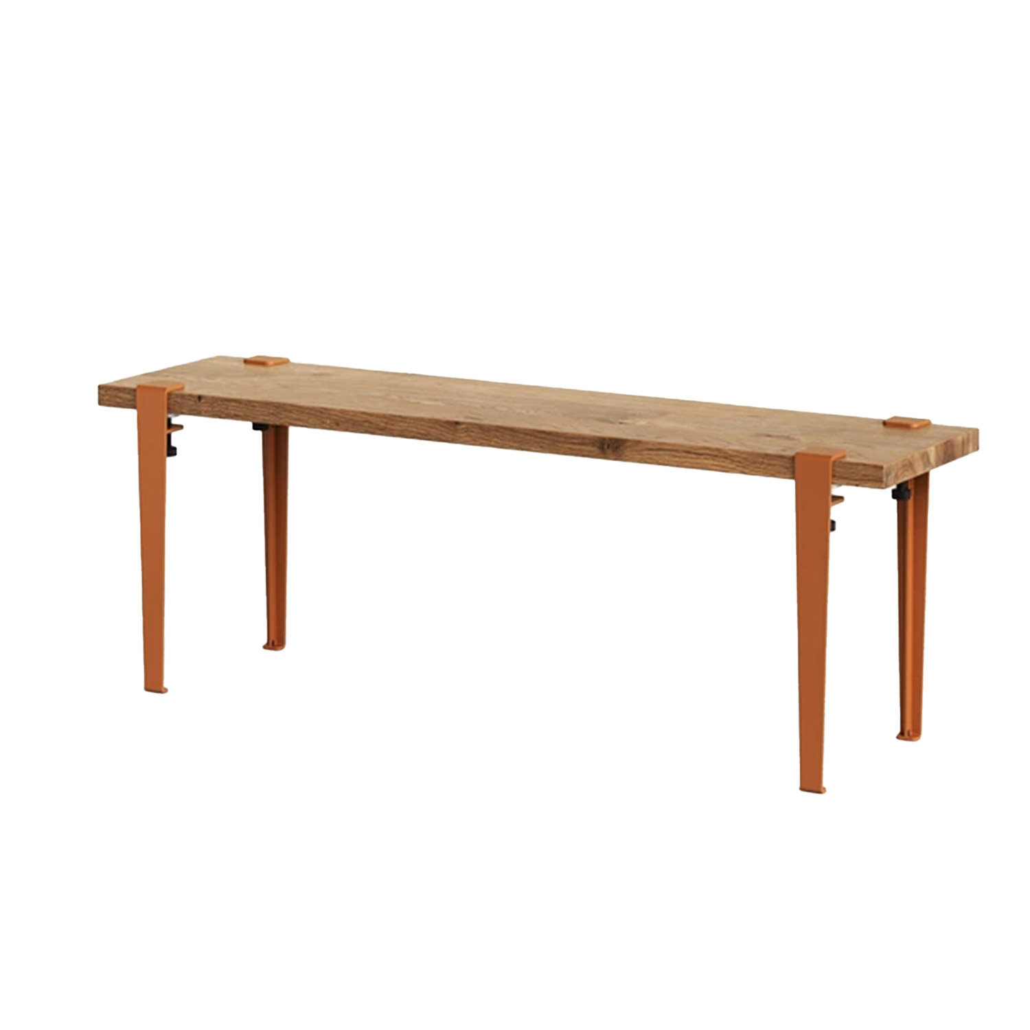 Tiptoe - Duke Sitzbank Eiche recycelt tangerinenrot