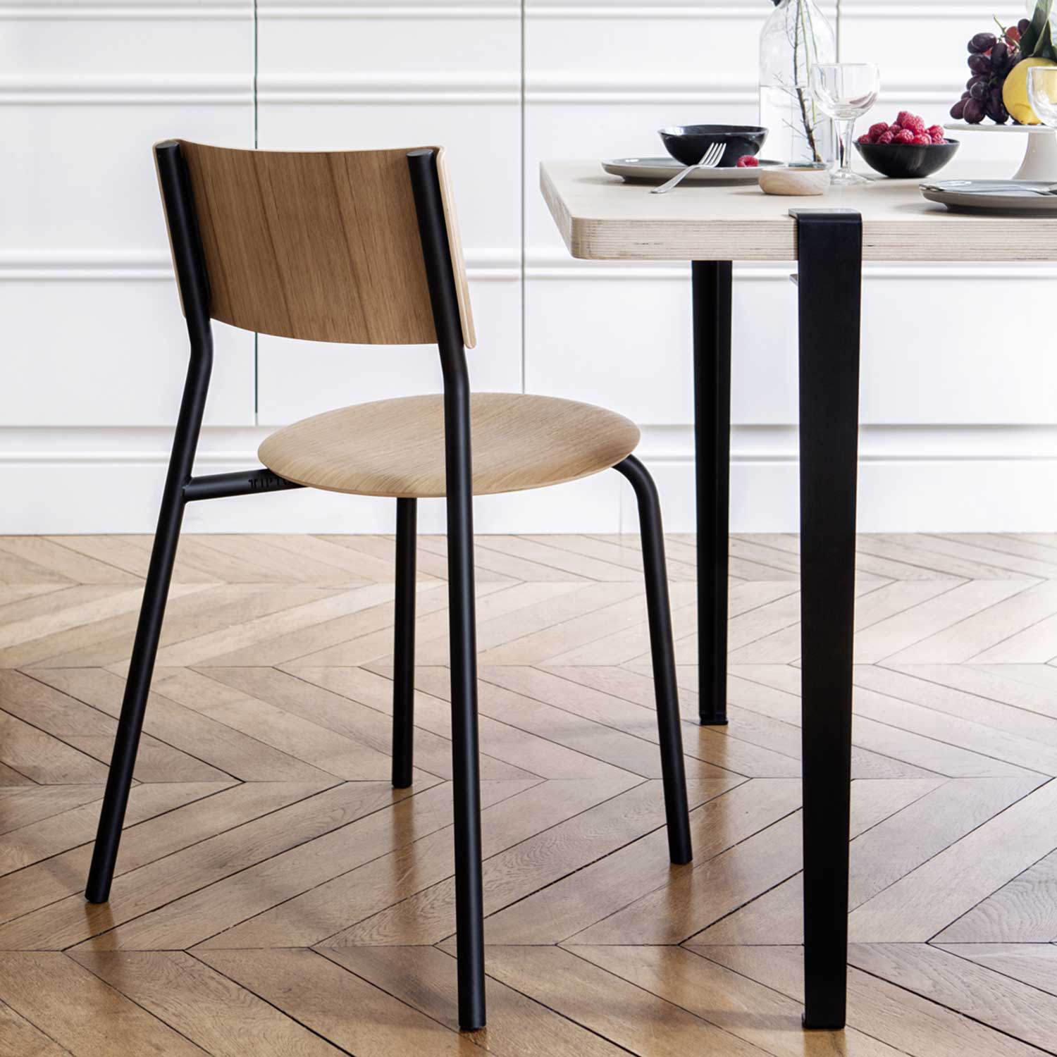 Tiptoe - SSD Stuhl öko-zertifiziert graphitschwarz/Eiche