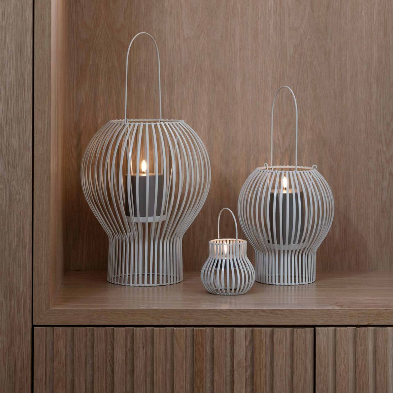 Uyuni Lighting - Upside Down Laterne groß hellgrau