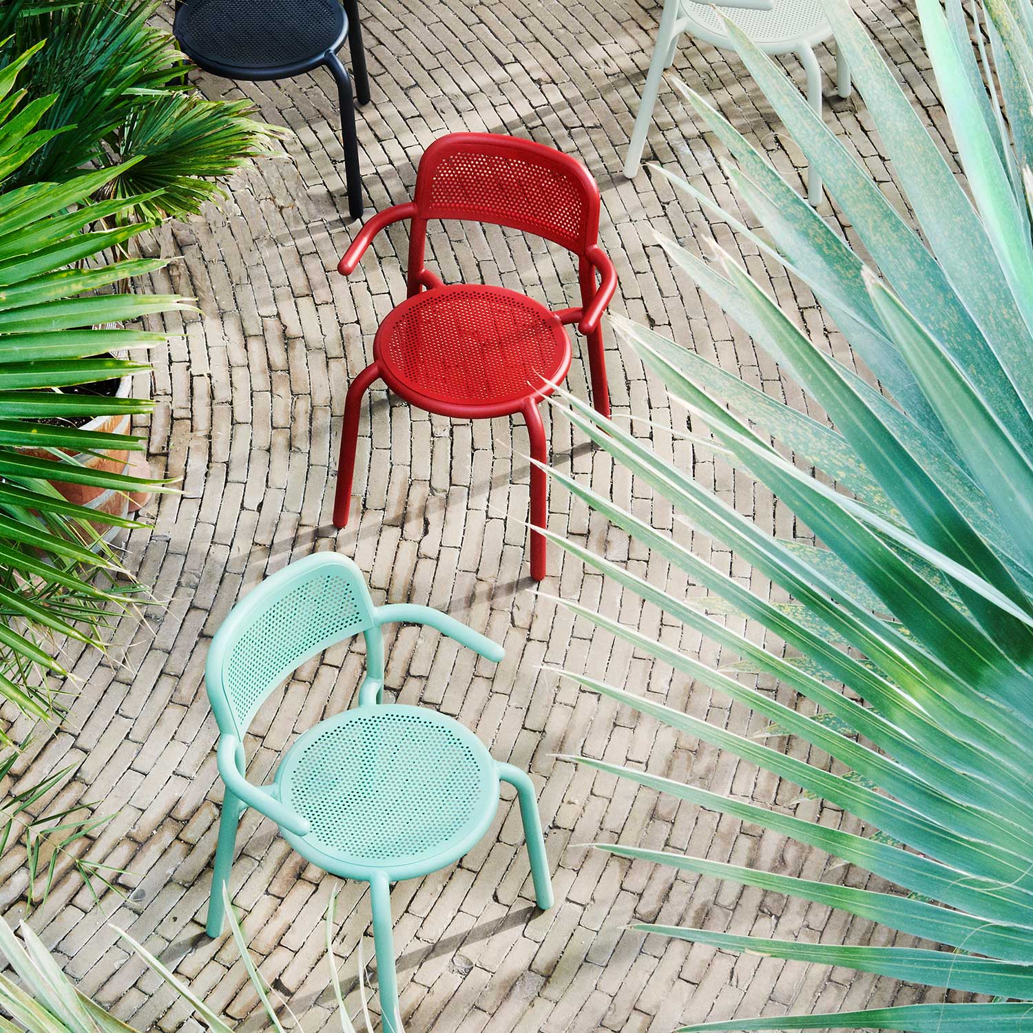 fatboy toni sessel schwarz rot 51255