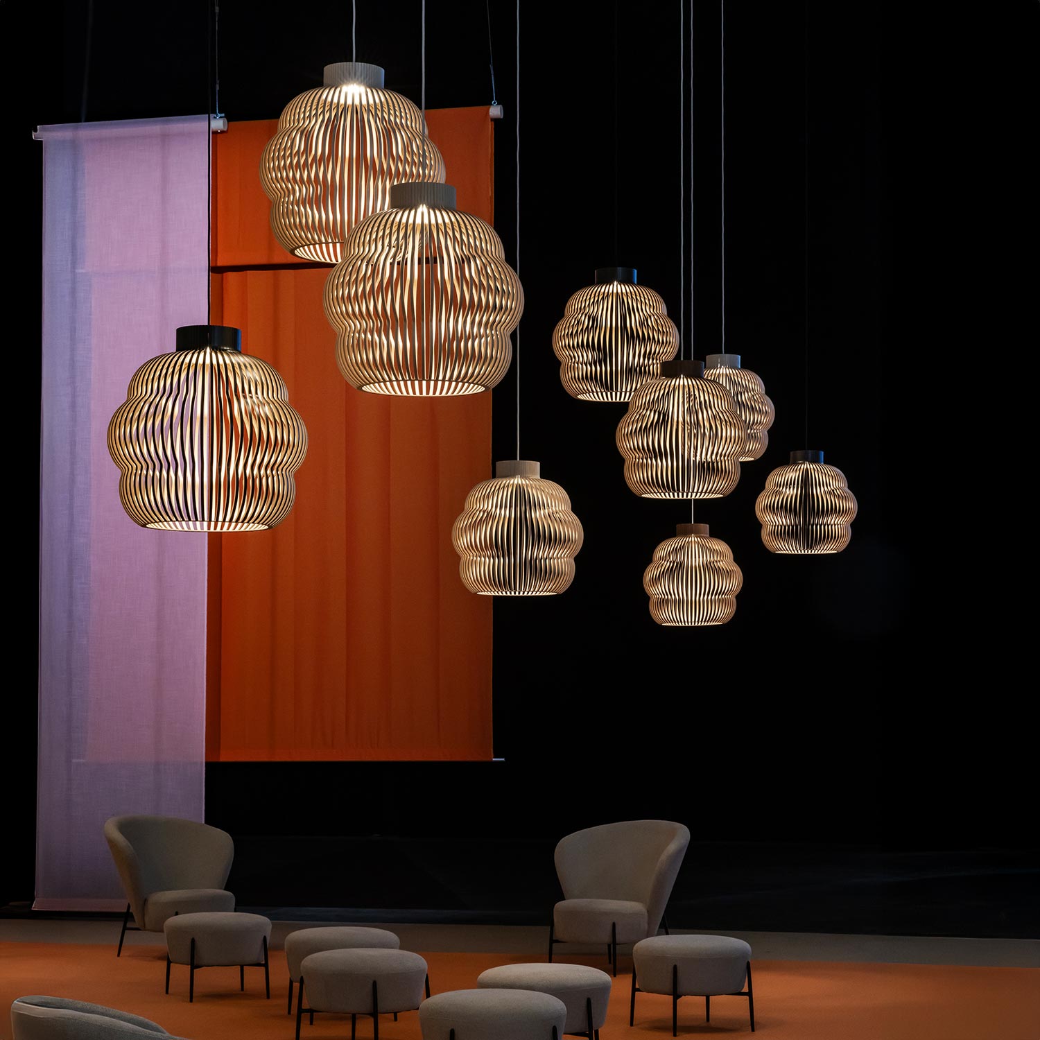 Secto Design - Kumulo 5200 Pendelleuchte schwarz