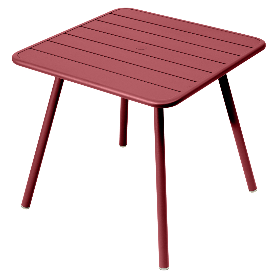 fermob luxembourg tisch 80cm chili 64528