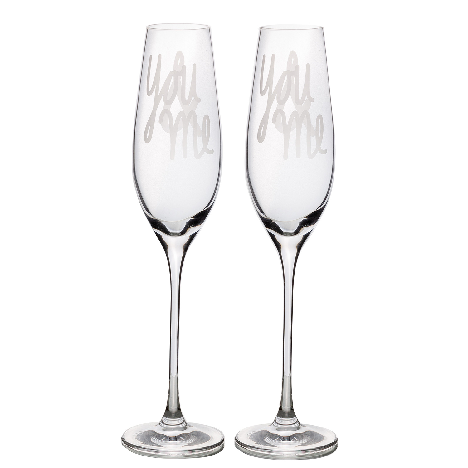 Räder Design - Hochzeit Sektglas Set "You & Me