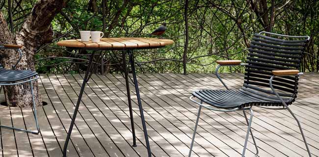 HOUE Stuhl Click Gartenstuhl mit Tisch