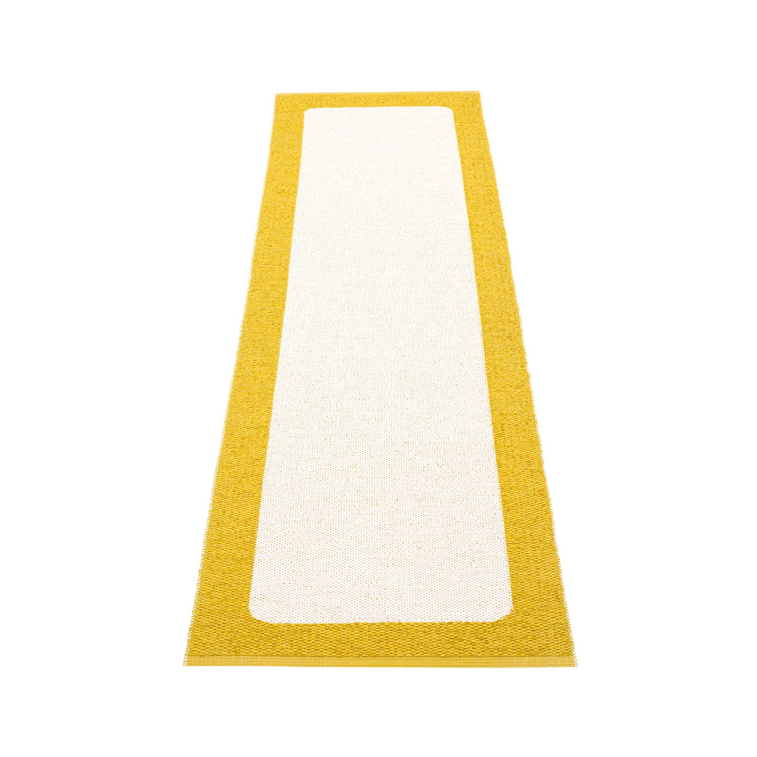 pappelina ilda teppich mustard vanilla 70 240 cm 78973