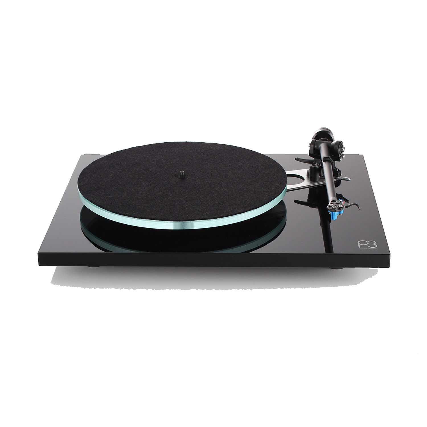 Schwarz Planar 3 Komplett Plattenspieler