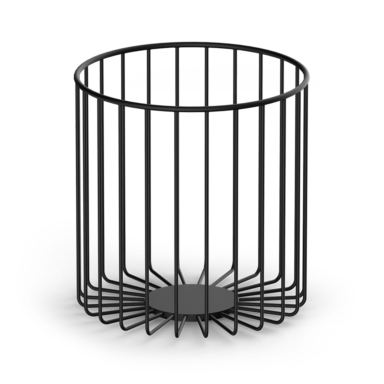 decorwalther dw220 abwurfkorb schwarz matt 68795