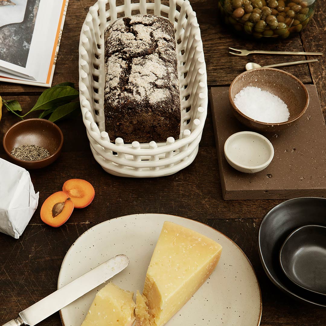 ferm living ceramic basket oval aufbewahrungskorb 74998