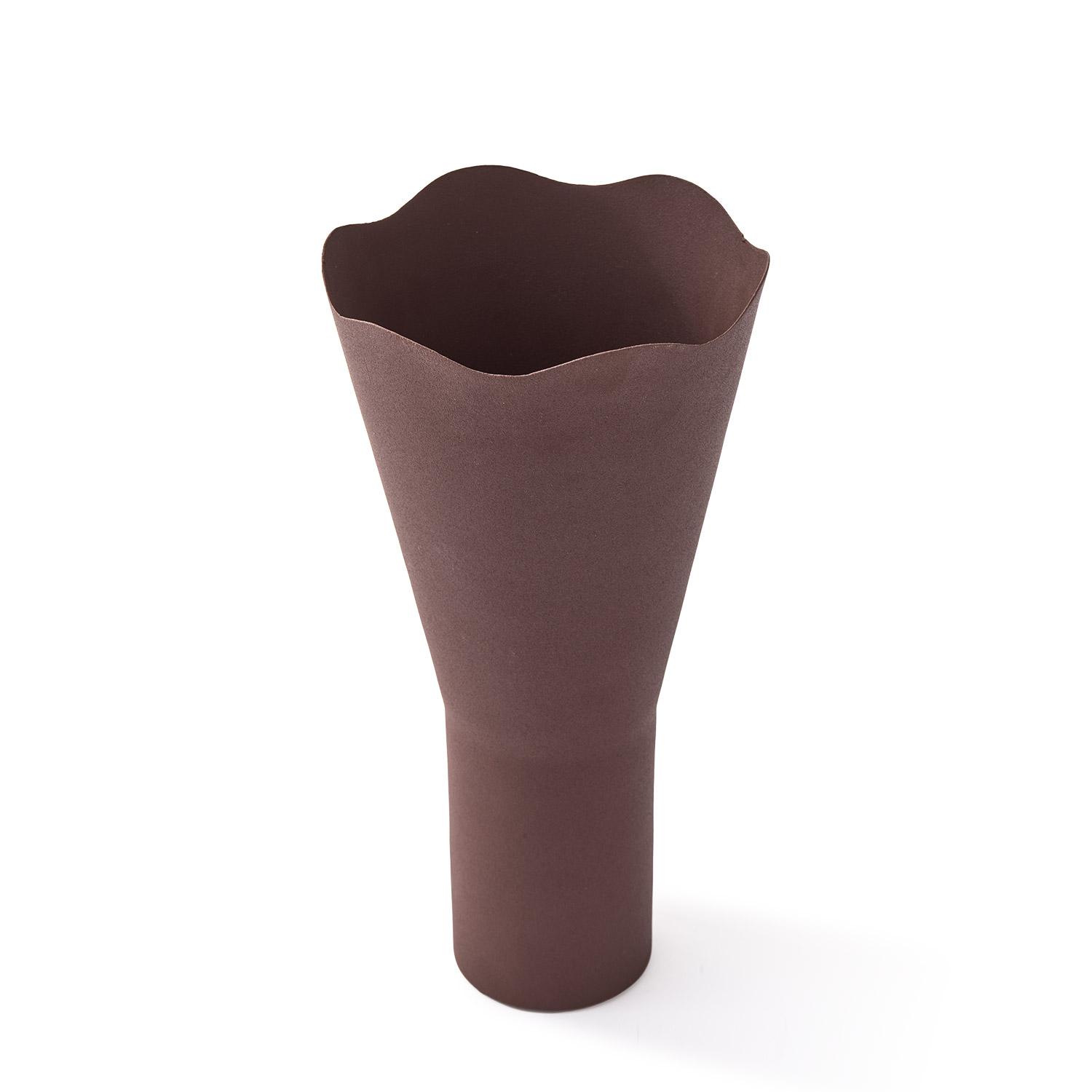 Pols Potten Wavy Vases 300 205 053 braune Vase Schraeg 102403