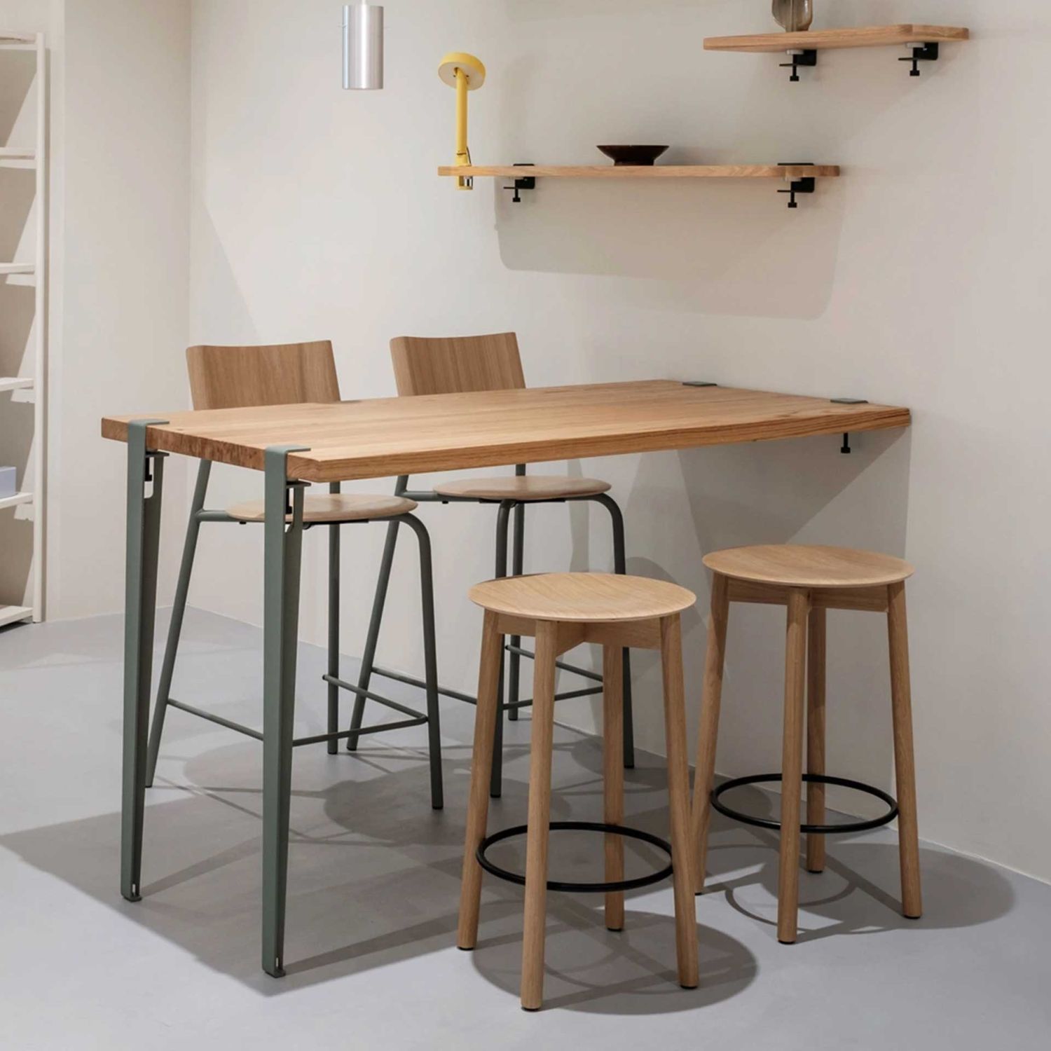 Tiptoe - Hochtischbein 90 cm eukalyptusgrau