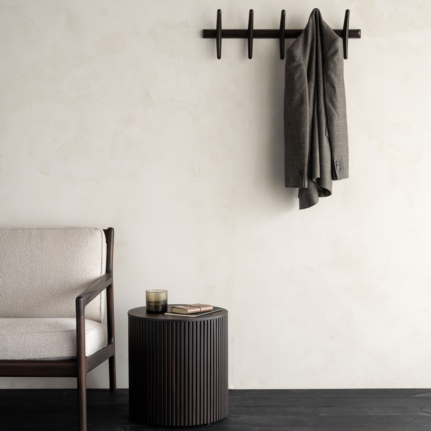 ethnicraft pi kleiderhaken mahagoni garderobe 92233